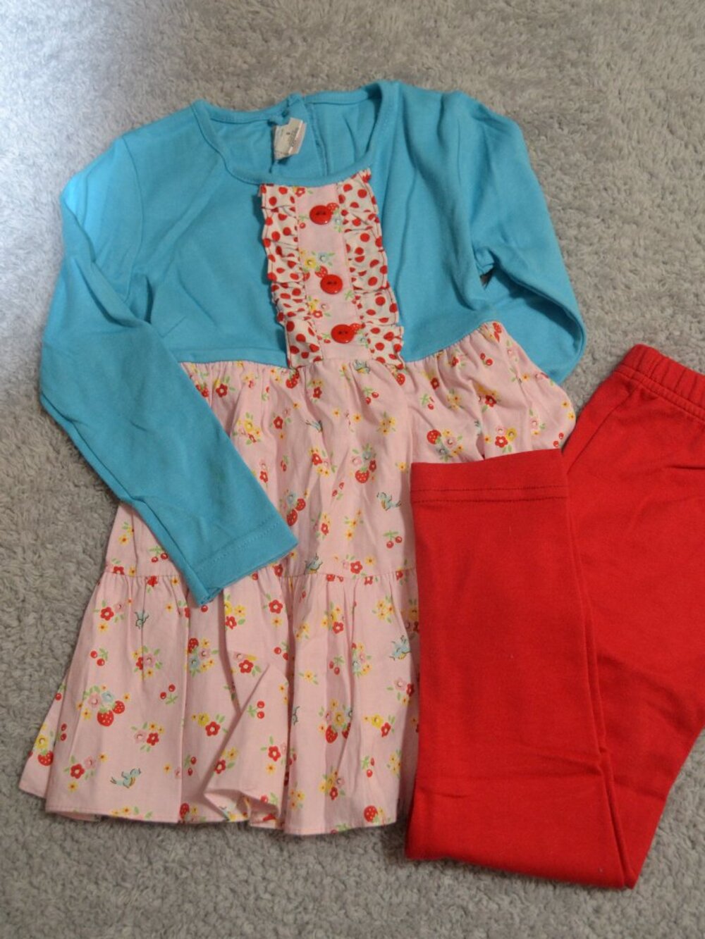 Ricrac and Ruffles tunic set